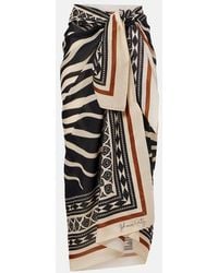 Johanna Ortiz - Printed Cotton Beach Cover-Up - Lyst