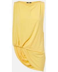 Jacquemus - Top Peplo De Jersey Drapeado - Lyst