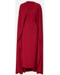ROKSANDA - Neolitsea Caped Crepe Cocktail Dress - Lyst