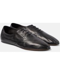 The Row - Awar Lace Up Leather Oxford Shoes - Lyst