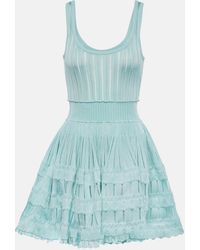 Alaïa - Open-Knit Minidress - Lyst
