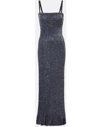 Alaïa - Robe Longue A Sequins - Lyst
