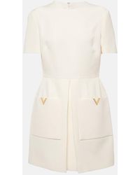 Valentino - Minikleid VGold aus Crepe Couture - Lyst