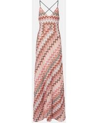Missoni - Multicolour Vibrant Zigzag Maxi Dress - Lyst