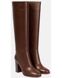 Gianvito Rossi - Santiago 85 Leather Knee Boots - Lyst