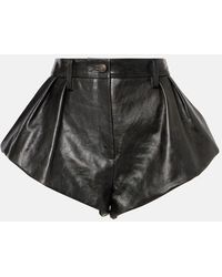 Magda Butrym - High-Rise Shorts Aus Leder - Lyst