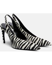 The Attico - Viper Zebra-Print Calf Hair Pumps - Lyst