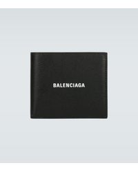 Balenciaga Cash Square Folded Coin Wallet in Black for Men | Lyst