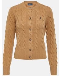 Polo Ralph Lauren - Cardigan in maglia di lana e cashmere - Lyst