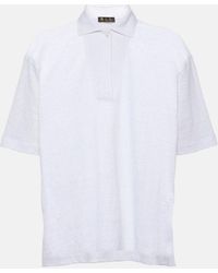Loro Piana - Linen Polo Shirt - Lyst