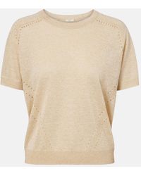 JOSEPH - Lille Knitted Lame Top - Lyst