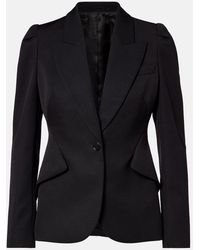 McQueen - Single-Breasted Wool Jacket - Lyst