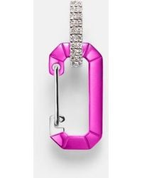 Eera - Chiara 18Kt And Sterling Single Earring With Diamonds - Lyst
