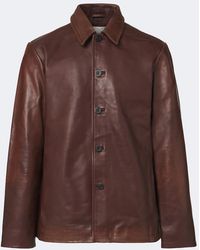 Studio Nicholson - Leather Jacket - Lyst