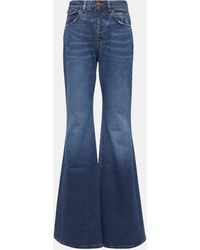Chloé - High-rise Flared Jeans - Lyst