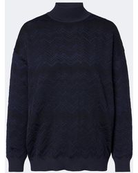 Missoni - Pullover Zig Zag A Collo Alto - Lyst