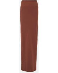 Rick Owens - Knitted Maxi Skirt - Lyst