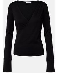 Max Mara - Adagio Virgin Wool Wrap Top - Lyst