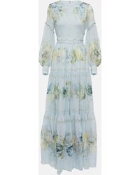 Erdem - Alvern Floral Silk Voile Gown - Lyst