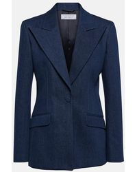 Gabriela Hearst - Leiva Single-Breasted Denim Blazer - Lyst