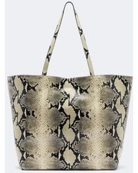 TOTEME - Roam Large Snake-Effect Leather Tote Bag - Lyst