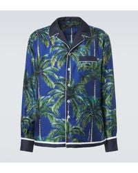 Dolce & Gabbana - Printed Silk Twill Shirt - Lyst