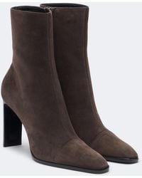 Saint Laurent - Venetia Suede Ankle Boots - Lyst