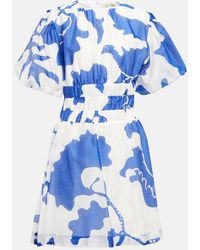 SIR. - Vivi Printed Cotton And Silk Minidress - Lyst