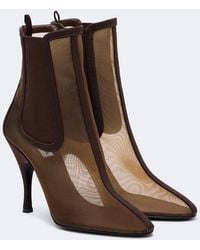 Alaïa - Mesh Ankle Boots - Lyst