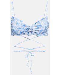 Magda Butrym - Floral Bikini Top - Lyst