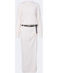 Coperni - Belted Wool And Cashmere Sweater Dress - Lyst