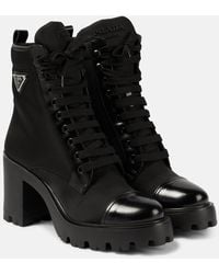 Prada - Stivaletti Monolith - Lyst