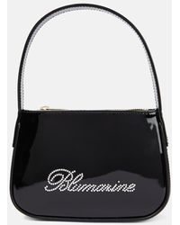 Blumarine - Embellished Patent Leather Shoulder Bag - Lyst