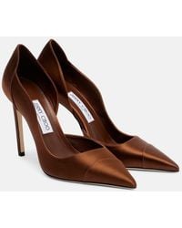 Jimmy Choo - Brigitte Satin Pumps - Lyst
