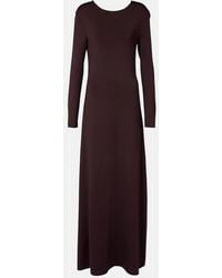 Bottega Veneta - Open-Back Compact Knit Maxi Dress - Lyst