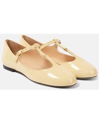 Chloé - Marcie Patent Leather Mary Jane Flats - Lyst