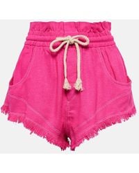 Isabel Marant - High-Rise Shorts Talapiz Aus Seide - Lyst