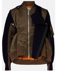 Sacai - Paneled Blouson Jacket - Lyst