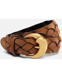 Etro - Braided Suede Belt - Lyst