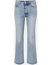 TOTEME - Kick Cropped Flared Jeans - Lyst