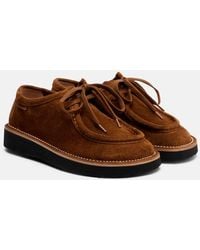 Loewe - Faro Suede Brogues - Lyst