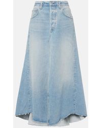Citizens of Humanity - Jupe Midi Mina En Denim - Lyst