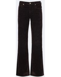 7 For All Mankind - Low-Rise Straight Jeans - Lyst