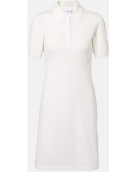 Courreges - Polokleid Aus Baumwoll-Pique - Lyst