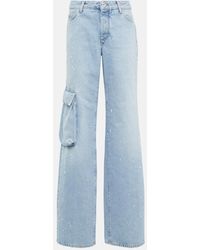 Off-White c/o Virgil Abloh - High-Rise Wide-Leg Jeans Toybox - Lyst
