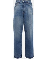 Acne Studios - High-rise Straight-leg Cropped Jeans - Lyst