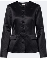 Posse - Verity Cotton And Silk Satin Jacket - Lyst