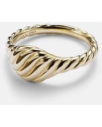 David Yurman - Sculpted Cable 18Kt Pinky Ring - Lyst