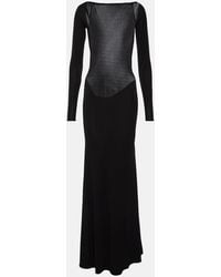 Alex Perry - Open-Back Jersey Gown - Lyst