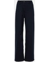 Nili Lotan - Megan Cotton Wide-Leg Pants - Lyst